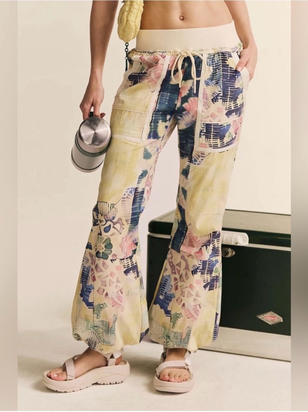 Free People Movement Cool Climber Printed Pants in the Bali Patchwork